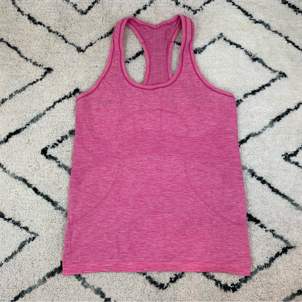 Lululemon Swiftly Pink Racerback Tank Top